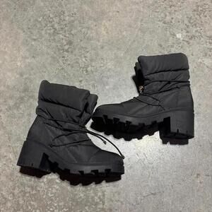 Chunky Puffer Grunge Goth Combat Snow Black Boots Dolls Kill DK Sz 7.5 Nior